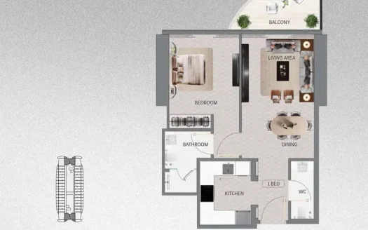 1 Bedroom Apartments for Sale in Vision Mercedes-Maybach Ultimate Luxury | Binghatti City