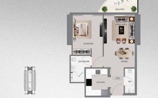 1 Bedroom Apartments for Sale in Vision Mercedes-Maybach Ultimate Luxury | Binghatti City